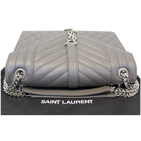 ysl shoulder bag grey|ysl black bag with chain.